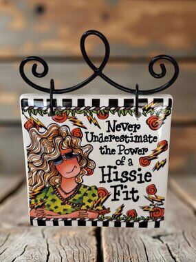 Suzy Toronto 4045332 HISSIE FIT Stoneware Wall Plaque, ENESCO